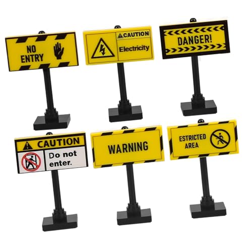 Toddmomy 6 Stücke Warnschild Verkehrszeichen Abs von Toddmomy