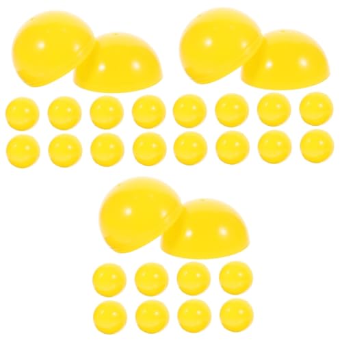 Toddmomy 60 STK Event-Lotterieball tischtennisbälle tischtennisplatten Stuck Bingo-Spielbälle Farbe Verlosung von Bällen Kugelstützen aus Kunststoff undurchsichtig Plastikkugel offene Kugel von Toddmomy