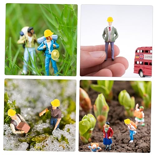 Toddmomy 60 Stck Teiliges Miniatur Puppen Bauhelme aus Kunststoff Realistische Sicherheitshelme für Puppen Gelbe Mini Schutzhelme Langlebig und Dekorativ für Verschiedene Anlässe von Toddmomy