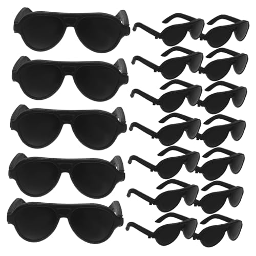 Toddmomy 60 Stück Mini Puppen Sonnenbrille aus Kunststoff Chic Augenweiden für Puppen Leicht und Tragbar Zubehör für Kreative Rollenspiele und Kostümierungen von Toddmomy