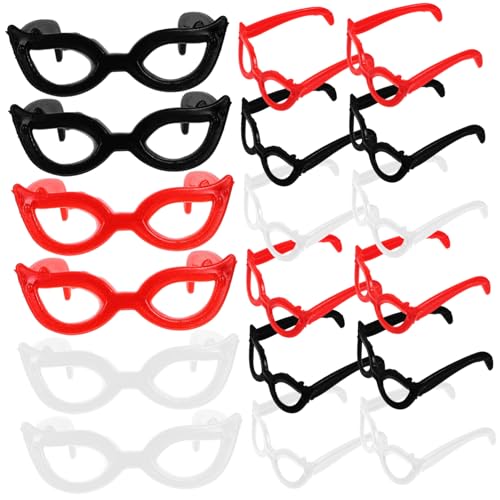 Toddmomy 60 Stück Teiliges Mini Sonnenbrillen für Puppen Farbige Plastikbrillen als Puppenzubehör Miniatur Sonnenbrillen für Verkleiden und Basteln von Toddmomy