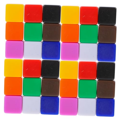 Toddmomy 60Stücke Acrylwürfel Bemalbare Leere Würfel für DIY Bastelprojekte Pädagogische Requisiten und Brettspiele für Kreative Spiele und Lernaktivitäten von Toddmomy