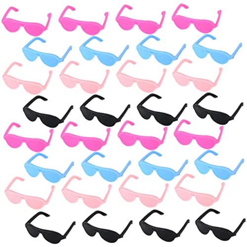 Toddmomy 60Stücke Mini Puppenzubehör Teiliges Mini Sonnenbrillen Für Puppen Bastelzubehör Für Kreative DIY Projekte Und Fotografie Und Geburtstagsfeiern von Toddmomy