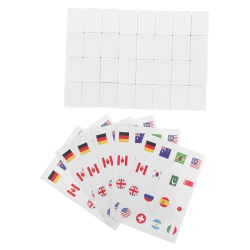 Toddmomy 65 Stück Teiliges Länderflaggen Sticker Transparente Planer Aufkleber für Schul Themenpartys Lernspiel und Internationale Kulturen für Mahjong und Schulprojekte von Toddmomy
