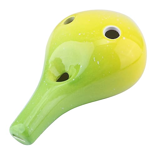 Toddmomy 6Löcher Keramik im Flaschenstil Farbverlaufendes Musikinstrument für Anfänger und Musikliebhaber Tischdekoration und Einfach zu Erlernen von Toddmomy