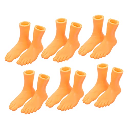 Toddmomy 6Paare Interaktive Fingerpuppen für Kleinkinder Lustige Fuß Fingerpuppen Links Rechts für Geschichtenerzählen und Rollenspiele im OPP Beutel von Toddmomy