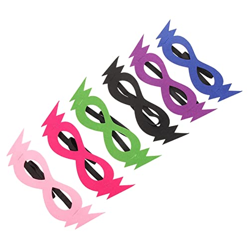 Toddmomy 6Stücke Kostüm Masken aus Filz Augenmasken für Halloween Geburtstagsfeiern Karneval und Langlebig für Jungen von Toddmomy