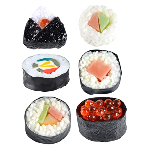 Toddmomy 6Stücke Künstliches Sushi Realistisches Modell Für Fotografie Fake Sushi Requisiten Für Dekoration Und Sushi Party Lebensmittelattrappen Für Kreative Inszenierungen Toddmomy 6Stücke Künstliches Sushi Realistisches Modell Für Fotografie Fake Sushi Requisiten Für Dekoration Und Sushi Party Lebensmittelattrappen Für Kreative Inszenierungen von Toddmomy