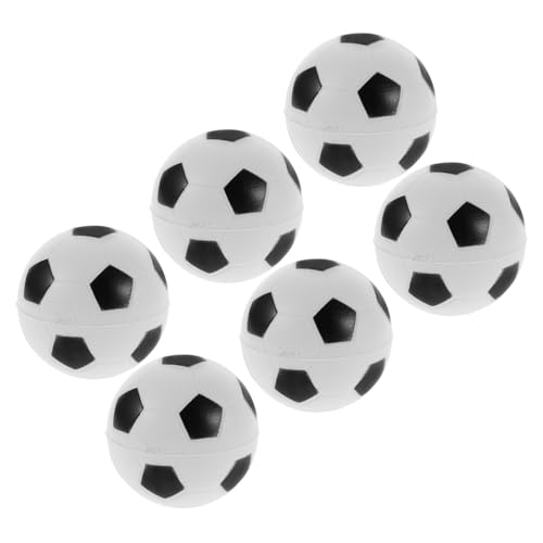 Toddmomy 6Stücke Mini Fußball Stressball Squeeze für Stressabbau Weiche PU Bälle Partygeschenk für Spaß für Altersgruppen von Toddmomy