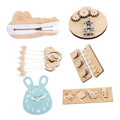Toddmomy 6Stücke Montessori Aktivitätsbrett für Kleinkinder Teiliges aus Holz Pädagogisches Lernspielzeug Feinmotorik und Hand Auge Koordination Sicher und Kreativ Toddmomy 6Stücke Montessori Aktivitätsbrett für Kleinkinder Teiliges aus Holz Pädagogisches Lernspielzeug Feinmotorik und Hand Auge Koordination Sicher und Kreativ von Toddmomy