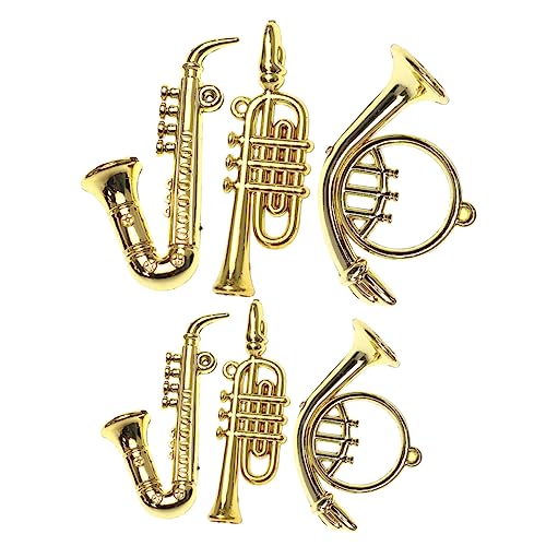 Toddmomy 6Stücke Musikinstrumente Saxophone für Puppenhaus Dekoration für Häuser Hochwertige Leichte Kunststoffmaterialien Kreative Toddmomy 6Stücke Musikinstrumente Saxophone für Puppenhaus Dekoration für Häuser Hochwertige Leichte Kunststoffmaterialien Kreative von Toddmomy