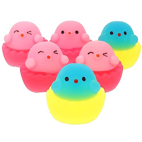 Toddmomy 6Stücke Osterkorb Füllspielzeug Bunte Hühnerfiguren als Osterfüller für Sicheres und Verschleißfestes Material für Partys und Toddmomy 6Stücke Osterkorb Füllspielzeug Bunte Hühnerfiguren als Osterfüller für Sicheres und Verschleißfestes Material für Partys und von Toddmomy