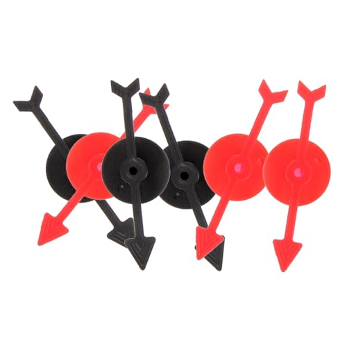 Toddmomy 6Stücke Pfeilspinner aus Kunststoff für DIY Brettspiele Zubehör für Interaktive Lernspiele und Kreative Projekte Schwarze und Rote Zeiger Toddmomy 6Stücke Pfeilspinner aus Kunststoff für DIY Brettspiele Zubehör für Interaktive Lernspiele und Kreative Projekte Schwarze und Rote Zeiger von Toddmomy
