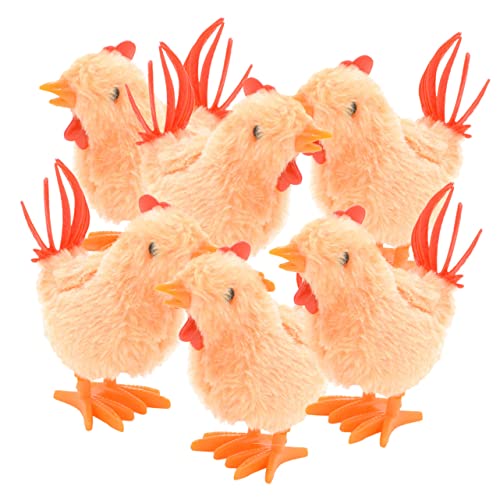 Toddmomy 6Stücke Plüsch Hühner Lustige Aufziehspielzeuge für Springende Hühner für Weihnachten und Ostern als für Kleine von Toddmomy