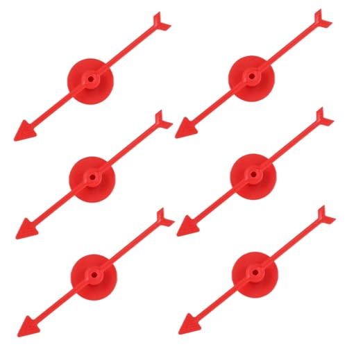 Toddmomy 6Stücke Rotierende Pfeile für Lotterierad Kunststoff für Brettspiele DIY Spielzubehör Leuchtendes Design Langlebig und Praktisch für Unterricht und Eigene Spiele von Toddmomy