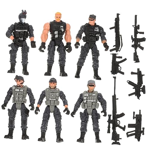 Toddmomy 6Stücke Soldaten Modelle mit Flexiblen Bewegliche Figuren für Kreative Spielwelten für Jahren Partys und Dekoration von Toddmomy