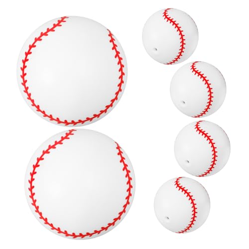 Toddmomy 6stücke Junge Mädchen Aufblasbare Baseballs Robuste PVC Spielbälle Für Innen Und Außenspaß Für Kreative Spielstunden Und Sommerpartys Langlebig Und Leicht Zu Transportieren von Toddmomy