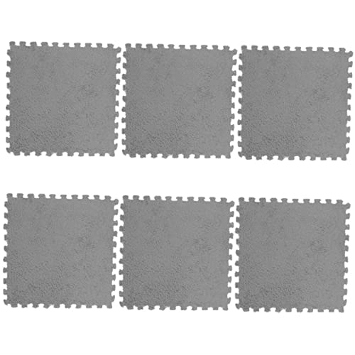 Toddmomy 6Stücke Teiliges Interlocking Puzzlematten für Weiche rutschfeste Spielmatte aus Vielseitig für Krabbeldecken und Spielbereiche von Toddmomy