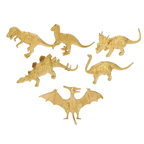 Toddmomy 6Stücke Teiliges Miniatur Dinosaurier Modellset Realistische Dinosaurier Figuren für Dekoration für Dino Themenpartys und Kreative Raumgestaltung von Toddmomy