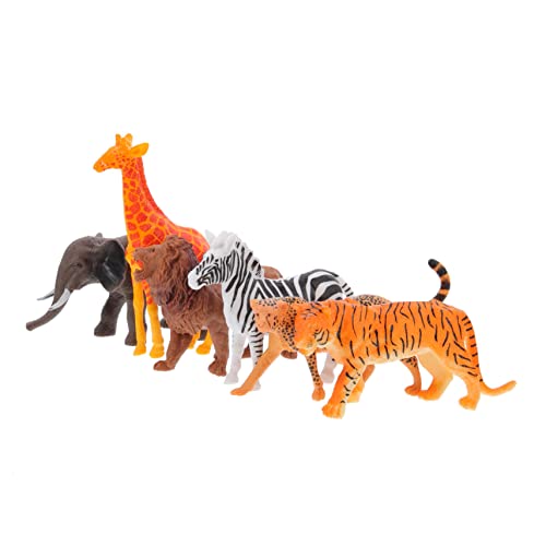 Toddmomy 6Stücke Teiliges Miniaturtiere Figuren Realistische Tiermodelle Für Wildtiere Zur Frühkindlichen Bildung Für Jungen von Toddmomy