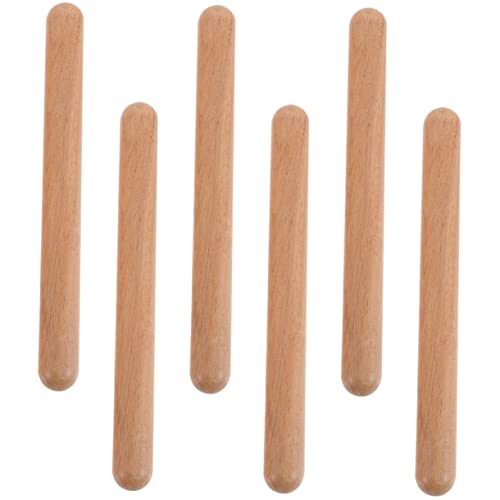 Toddmomy 6Stücke Teiliges Rhythmusstöcke Für Musikalisches Zur Frühen Bildung Für Kleinkinder Schlagzeugähnliche Percussion Sticks Aus Hochwertigem Holz von Toddmomy