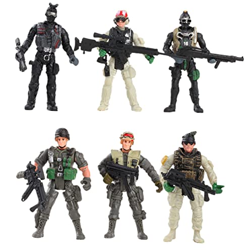 Toddmomy 6Stücke Teiliges Soldatenfiguren aus Realistische Posen für Fantasievolles für Militärspielzeugliebhaber Toddmomy 6Stücke Teiliges Soldatenfiguren aus Realistische Posen für Fantasievolles für Militärspielzeugliebhaber von Toddmomy
