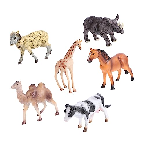 Toddmomy 6Stücke Tierfiguren Spielset Realistische Wildtiermodelle Zur Dekoration Für Jungen Hochwertiges Langlebiges Und Sicheres Kunststoffspielzeug Für Kreative Lernspiele Toddmomy 6Stücke Tierfiguren Spielset Realistische Wildtiermodelle Zur Dekoration Für Jungen Hochwertiges Langlebiges Und Sicheres Kunststoffspielzeug Für Kreative Lernspiele von Toddmomy