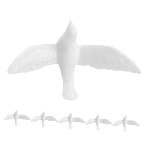 Toddmomy 6Stücke Vogelfiguren aus Kunstharz Weiße Tauben Modelle für Puppenhaus Zubehör und Gartenminiaturen Deko für Schreibtisch und Inneneinrichtung Toddmomy 6Stücke Vogelfiguren aus Kunstharz Weiße Tauben Modelle für Puppenhaus Zubehör und Gartenminiaturen Deko für Schreibtisch und Inneneinrichtung von Toddmomy
