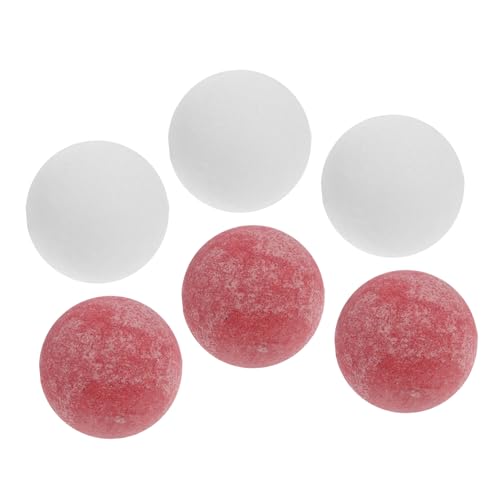 Toddmomy 6pcs Foosball Balls Tisch Fußball Fußball Ersatzbälle Multicolor Offizielle Tabletop Game Bälle Mini Accessoire 36mm von Toddmomy