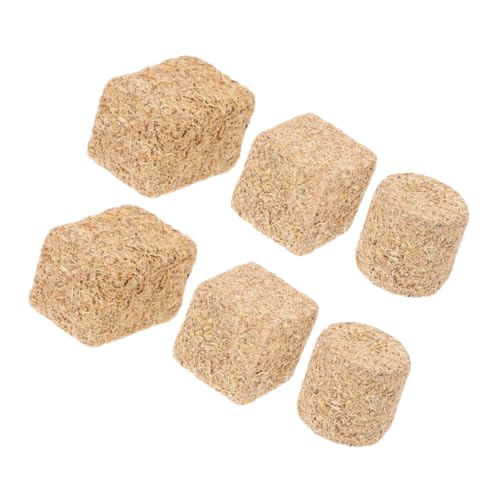 Toddmomy 6pcs Kleine Aussehende Heuballen Für Puppenhaus- Und Partydekorationen Miniatur -heuhaufen Für Westliche Und Cowboy -Themen von Toddmomy
