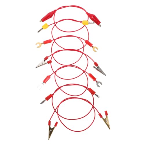 Toddmomy 7 Stück Teiliges Labor verbindungskabel mit Bananenstecker und Krokodilklemmen Vielseitig Einsetzbar für Elektrische Schaltungen für DIY Physik Experimente und Lernsets Toddmomy 7 Stück Teiliges Labor verbindungskabel mit Bananenstecker und Krokodilklemmen Vielseitig Einsetzbar für Elektrische Schaltungen für DIY Physik Experimente und Lernsets von Toddmomy