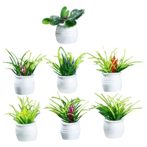 Toddmomy 7 Stück Teiliges Miniatur Bonsai Topfset Puppenhaus Zubehör Künstliche Pflanzen Mini DIY Garten Dekoration für Miniaturhäuser und Fotorequisiten Toddmomy 7 Stück Teiliges Miniatur Bonsai Topfset Puppenhaus Zubehör Künstliche Pflanzen Mini DIY Garten Dekoration für Miniaturhäuser und Fotorequisiten von Toddmomy