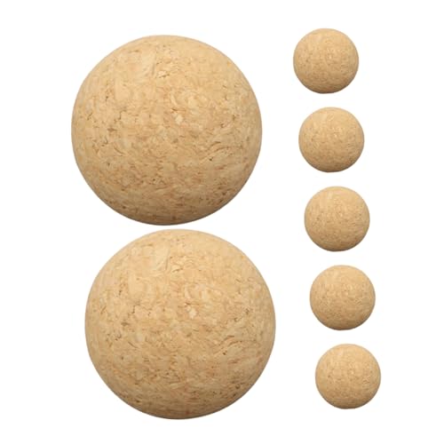 Toddmomy 7 Stück Tischfußballfiguren Ersatz Tischfußballbälle Turnier Tischfußballfigur Tischfußballspieltisch Korkbälle Tischfußball Ersatzspieler Mini Sportbälle Fußball von Toddmomy