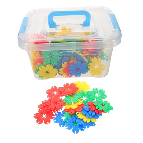 Toddmomy 70 Teiliges Set Mit Aufbewahrungsboxen Bausteine Schneebausteine Steckscheiben Montessori Verbindungsblöcke Stem Lernspielzeug Verbindungsspielzeug Bauspielzeug Aus von Toddmomy