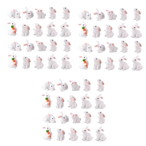 Toddmomy 72 Jahr Kaninchenstatue Kaninchen-Cupcake-Topper party deko kinder cute deko Figuren für Kinder tischdeko Kaninchen-Harz-Ornament Kaninchen-Mikrolandschaft Modell von Toddmomy