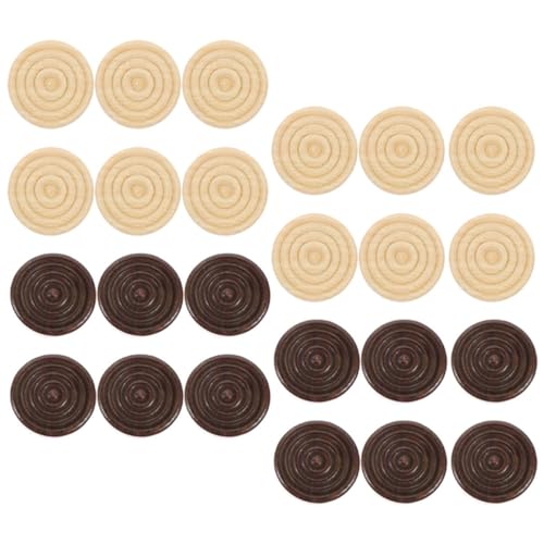Toddmomy 72 Stück Holz Schachfiguren Dame Spielsteine Brettspiel Zubehör Holzfarbe Dunkelbraun Je Leicht Tragbar Kompatibel mit Verschiedenen Brettspielen Toddmomy 72 Stück Holz Schachfiguren Dame Spielsteine Brettspiel Zubehör Holzfarbe Dunkelbraun Je Leicht Tragbar Kompatibel mit Verschiedenen Brettspielen von Toddmomy