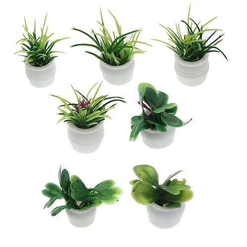Toddmomy Simulation Mini Bonsai Decor Set Von 7 Mini Blumentöpfe Für Miniatur-heimdekoration Toddmomy Simulation Mini Bonsai Decor Set Von 7 Mini Blumentöpfe Für Miniatur-heimdekoration von Toddmomy