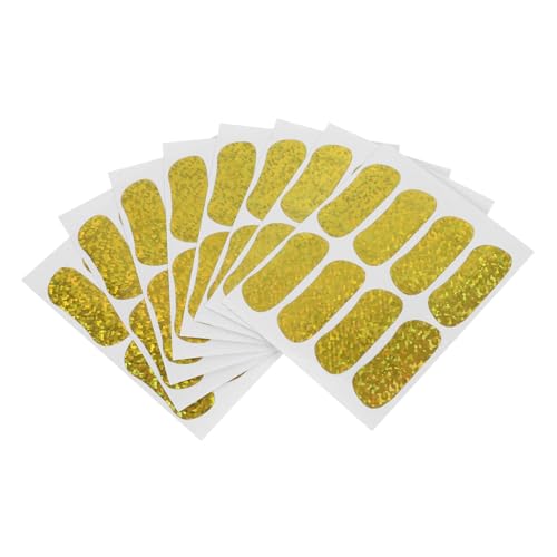 Toddmomy 8 Blatt Party -Sport -Augenaufkleber Sport-Augenaufkleber Sportzubehör Sport unter Augenstreifen Mehrzweck-Augenaufkleber Augenstreifen-Aufkleber wasserfestes Papier Golden von Toddmomy