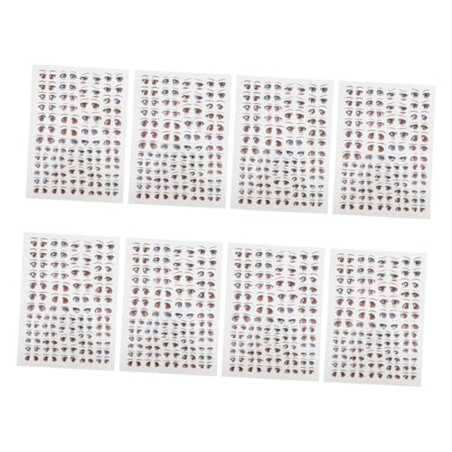 Toddmomy 8 Blatt Selbstklebende Cartoon Augen Aufkleber Lustige Augen Decals für DIY Bastelprojekte Geeignet für Tonpuppen und Harz Kunsthandwerk Toddmomy 8 Blatt Selbstklebende Cartoon Augen Aufkleber Lustige Augen Decals für DIY Bastelprojekte Geeignet für Tonpuppen und Harz Kunsthandwerk von Toddmomy
