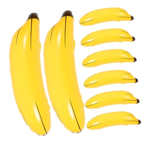 Toddmomy 8 Stück Aufblasbares Bananenspielzeug Dekorationen Für Junggesellenabschiede Junggesellenabschied Am Pool Bachelorette-Spiele Inflächen Bananenstütze Bachelorette- PVC Yellow von Toddmomy