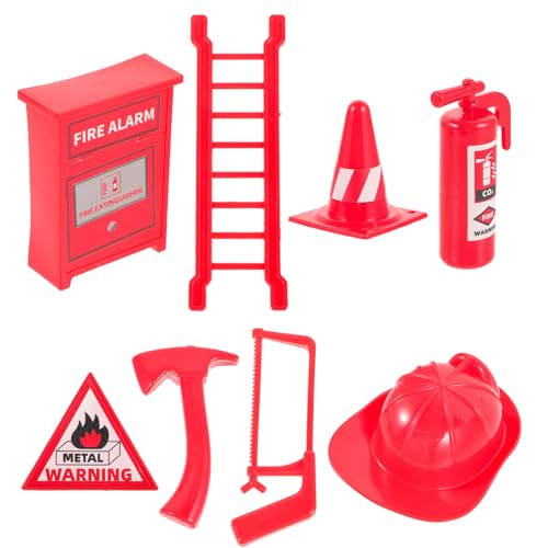 Toddmomy 8 Stück Doll House Feuerfeuerzubehör Klein Puppenhaus-feuerwehrspielzeug Feuerlöscher Kinderspielzeug Puppenzubehör -feuerlöschleiter Rot Plastik Toddmomy 8 Stück Doll House Feuerfeuerzubehör Klein Puppenhaus-feuerwehrspielzeug Feuerlöscher Kinderspielzeug Puppenzubehör -feuerlöschleiter Rot Plastik von Toddmomy