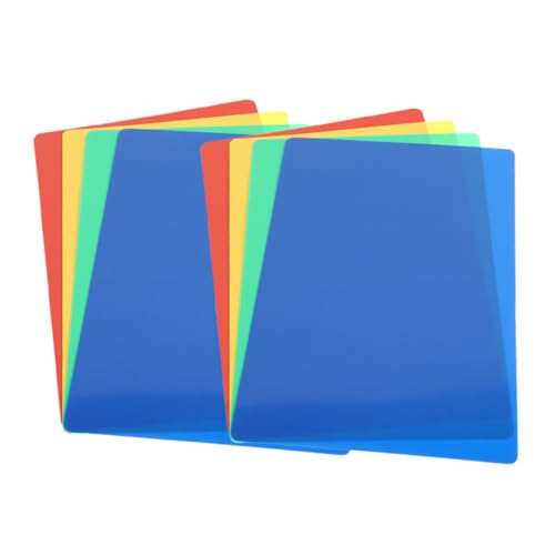 Toddmomy 8 Stück Farbige Bastelmatten Wiederverwendbare Polymer Tonmatten für Kunst und Bastelaktivitäten im Klassenzimmer Sichere und Leichte Bastelunterlagen für Kreative von Toddmomy