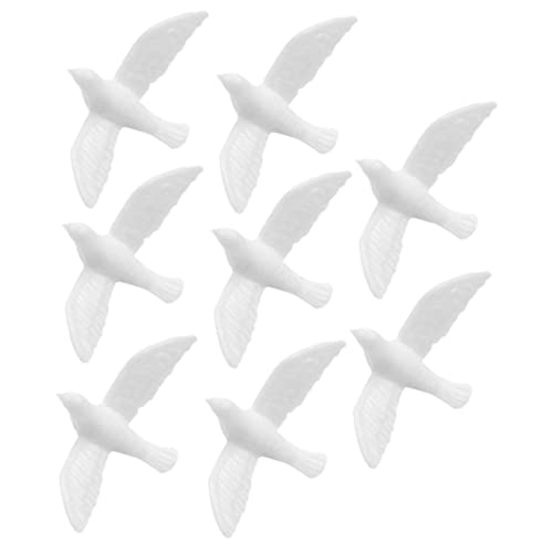 Toddmomy 8 Stück Kleine Weiße Taubenmodelle Winzige Puppenhaus Miniaturtauben Malfiguren Für Ornamente Für Vögel Kinderspielzeug Mini Tauben Zum Schmücken Von Puppenhaus Zubehör von Toddmomy