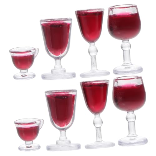 Toddmomy 8 Stück Mini -Weinglasmodell Miniatur- für Lebensmittel und Getränke Puppenhauszubehör Mini Küchendekoration Wasserbecher Mini-Tassen PVC Toddmomy 8 Stück Mini -Weinglasmodell Miniatur- für Lebensmittel und Getränke Puppenhauszubehör Mini Küchendekoration Wasserbecher Mini-Tassen PVC von Toddmomy
