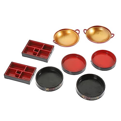 Toddmomy 8stücke Miniatur Küchenszenen Zubehör Miniatur Geschirrset Mit Sushi Tellern Töpfen Und Küchenaccessoires Für Puppenhaus Und Dekoration von Toddmomy