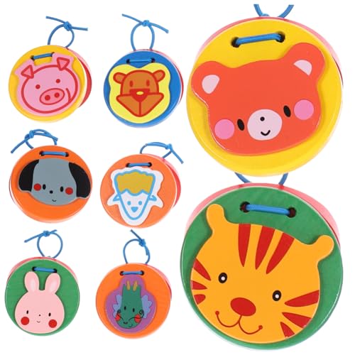 Toddmomy 8 Stück Teiliges Holz Kastagnetten Niedlichen Tiermotiven Pädagogisches Musikinstrument für Vorschulkinder Fördert Kreativität Sensorische Entwicklung und Spielerische Eltern Toddmomy 8 Stück Teiliges Holz Kastagnetten Niedlichen Tiermotiven Pädagogisches Musikinstrument für Vorschulkinder Fördert Kreativität Sensorische Entwicklung und Spielerische Eltern von Toddmomy