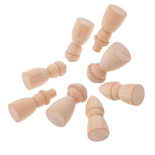 Toddmomy 8 Stück Teiliges Holzbaukasten DIY Holzspielzeug Naturbelassen Handbemalt Kreatives Bastelset Fördert Feinmotorik und Eltern Junge Mädchen Aktivitäten für Jungen und Mädchen von Toddmomy