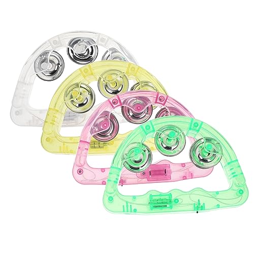 Toddmomy 8 Stück Teiliges LED Tamburin Leuchtende Bunte Handrasseln für Party Bühnenauftritte und Langlebiges Material Fördert Koordination und Spielspaß Zufällige Farbe Zufällige Farbe von Toddmomy