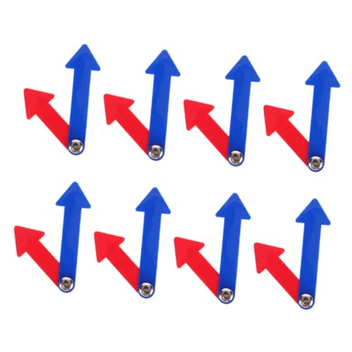 Toddmomy 8 Stück Teiliges Lernspielzeug Uhrzeiger Set aus Kunststoff Drehbare Zeiger für Uhrzeit Lernen Feinmotorische Geeignet für Schule und Bastelprojekte von Toddmomy