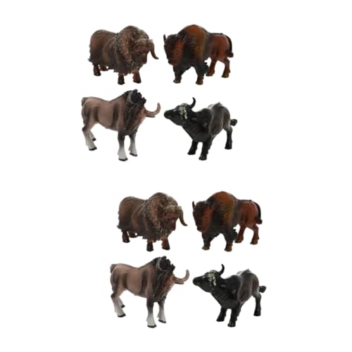 Toddmomy 8 Stück Teiliges Mini Kuh Modell Set Realistische Wildtier Figuren Pädagogisches Kinderspielzeug und Dekoratives Desktop Accessoire Detailgetreu Handgefertigt für Lernspiele und von Toddmomy